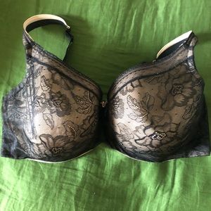 Cacique 42H Black Lace Bra